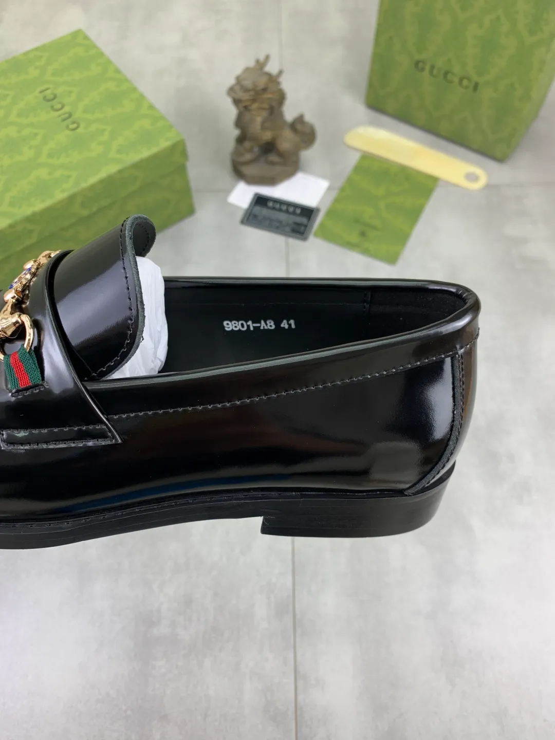 Men's men's shoes 💰P460 [New style] Water dyed cowhide 💰💎💎💎 [Gucci] GUCCI high-end men's formal business leather shoes, original order 1:1! Original imported high-end calfskin, original metal buckle, imported first-layer cowhide lining for feet, original outsole, men's shoe size: 38-45, black color available
